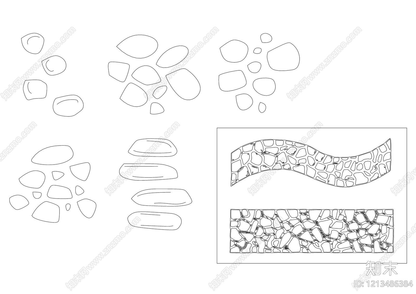 现代综合景观小品施工图下载【ID:1213486384】