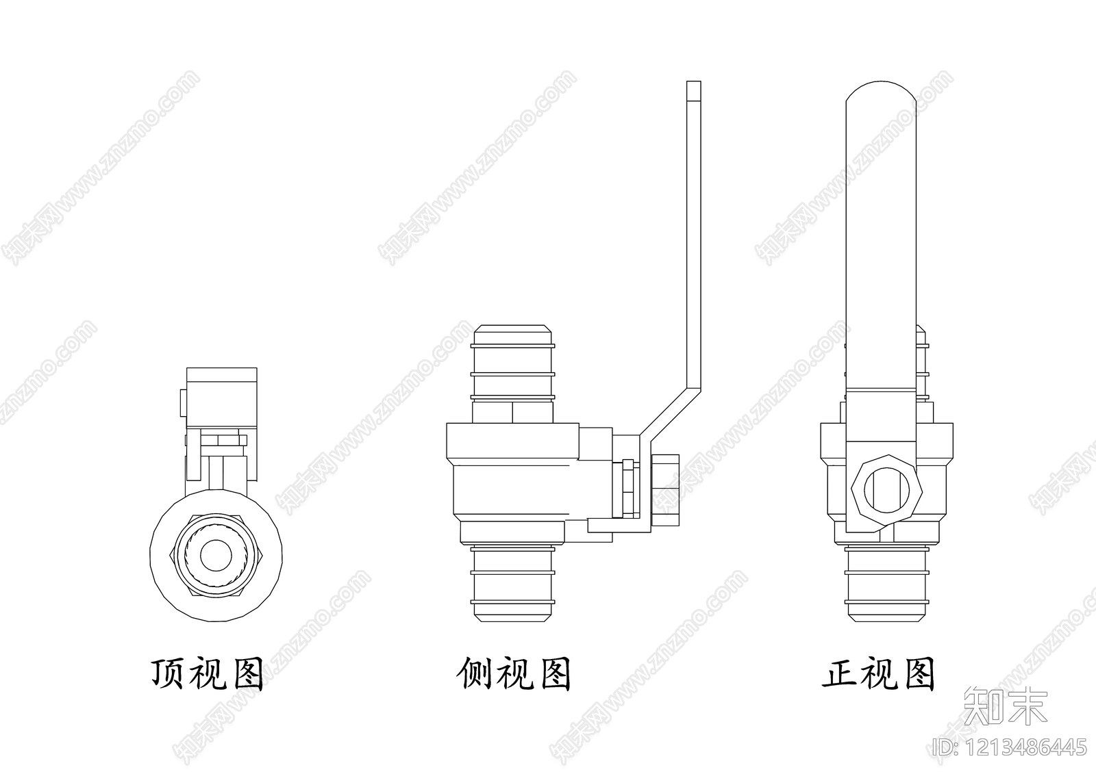 现代五金管件cad施工图下载【ID:1213486445】