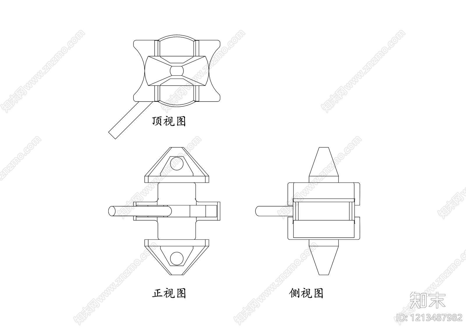 现代五金管件施工图下载【ID:1213487982】