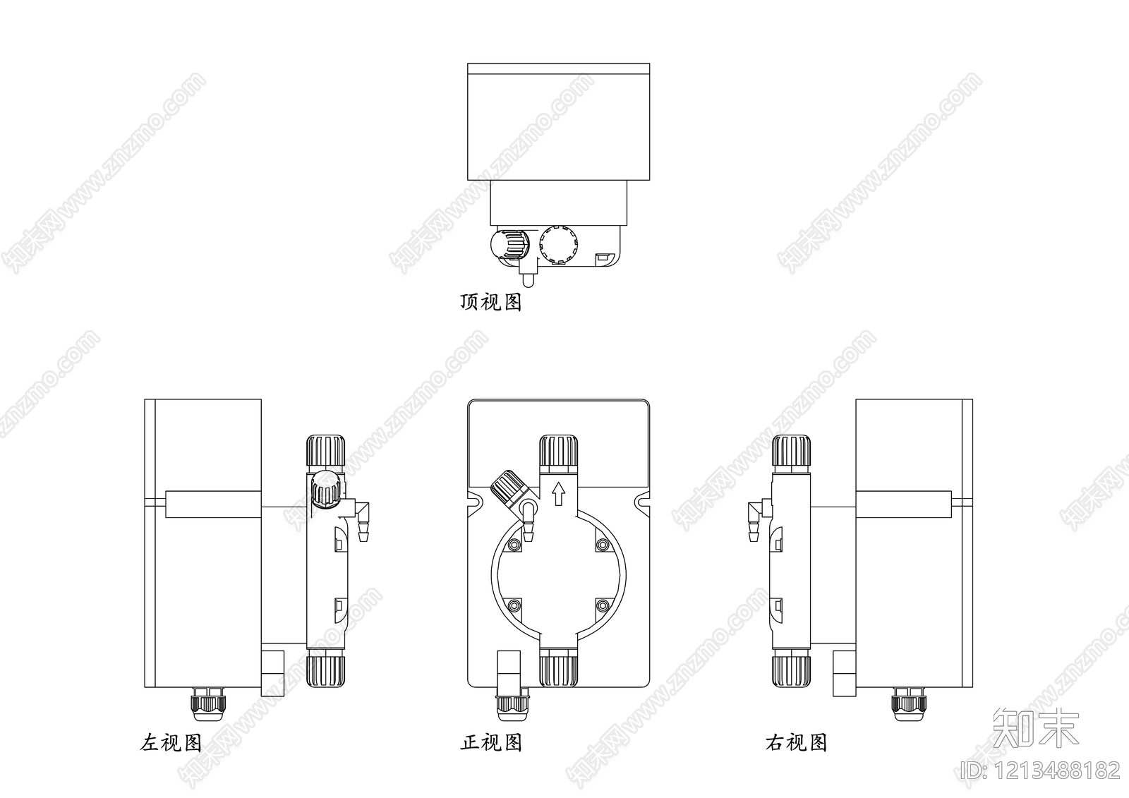 现代五金管件cad施工图下载【ID:1213488182】