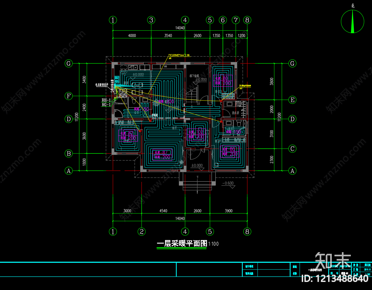 欧式别墅建筑cad施工图下载【ID:1213488640】