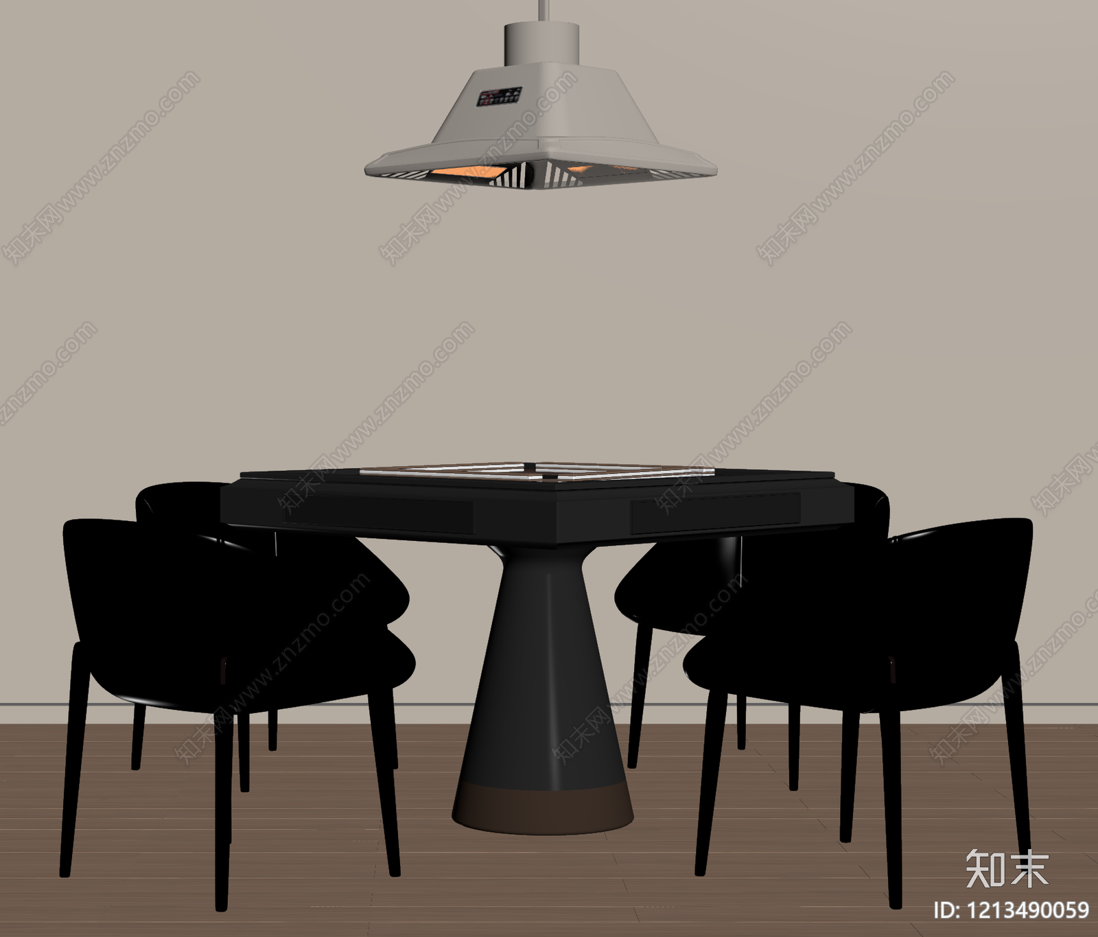 麻将桌3D模型下载【ID:1213492725】