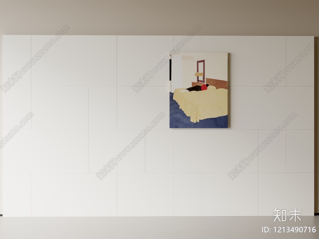 极简背景墙SU模型下载【ID:1213490716】