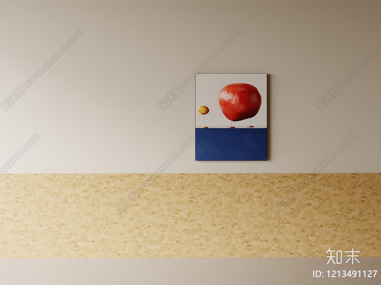 现代背景墙SU模型下载【ID:1213491127】