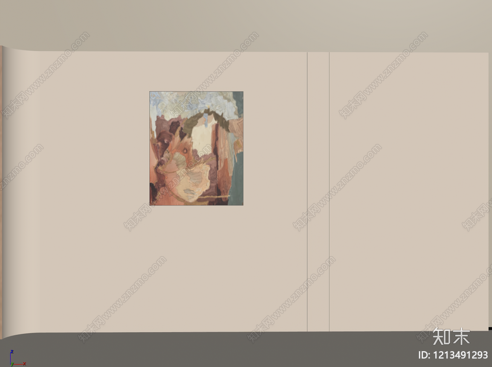 现代背景墙SU模型下载【ID:1213491293】