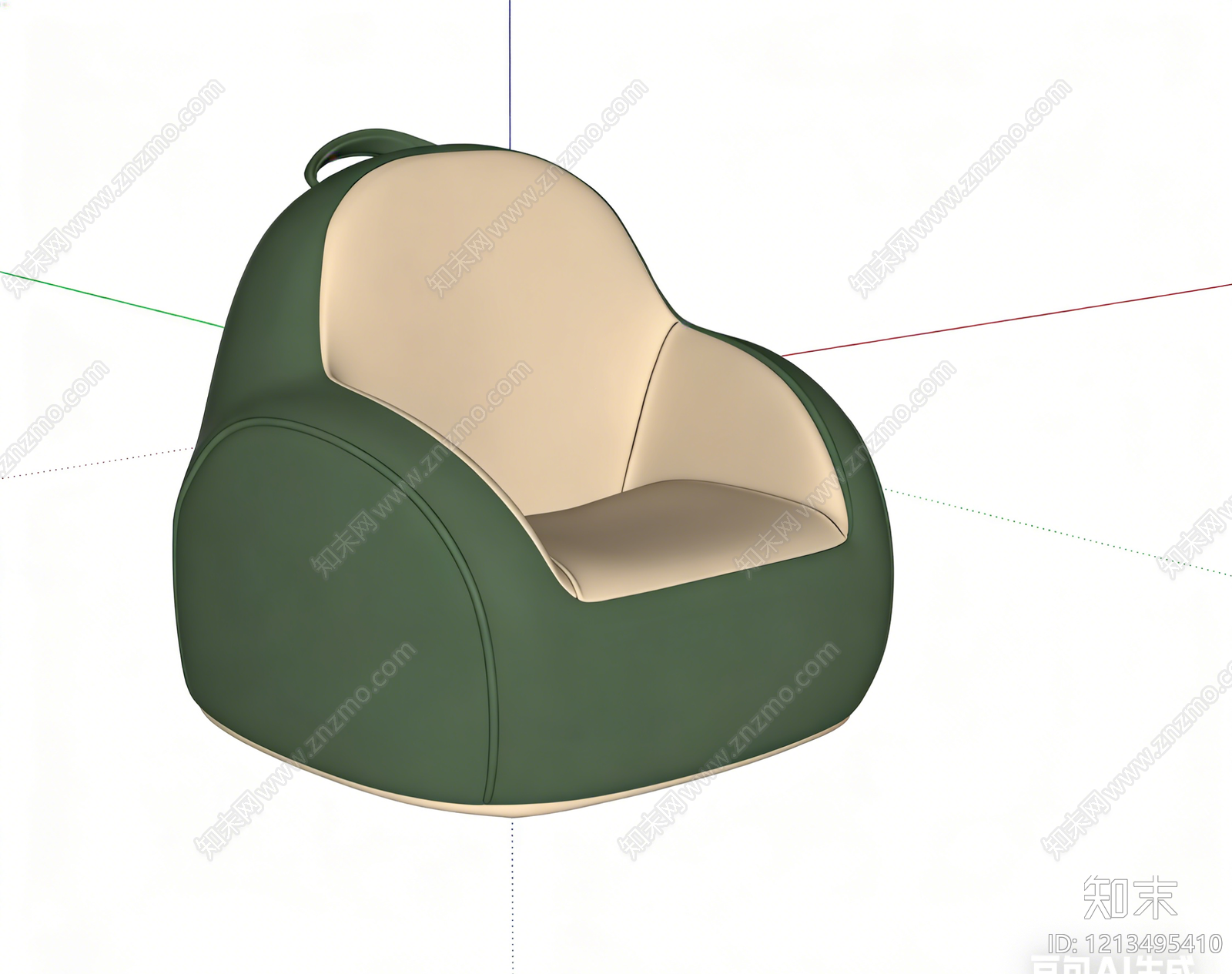 现代简约儿童椅SU模型下载【ID:1213495410】