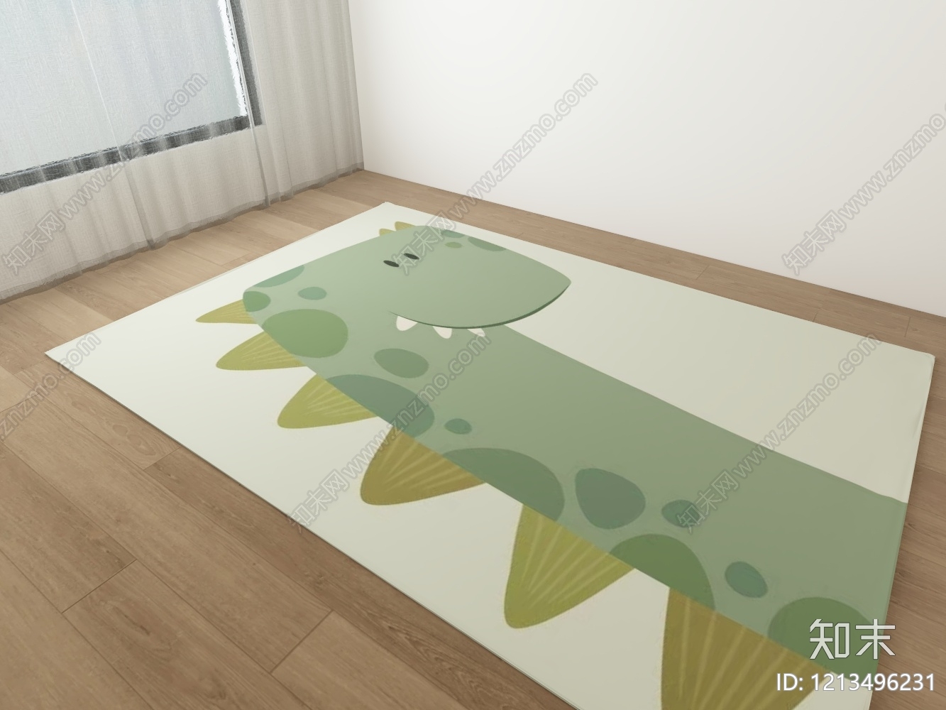 现代简约儿童地毯3D模型下载【ID:1213496231】
