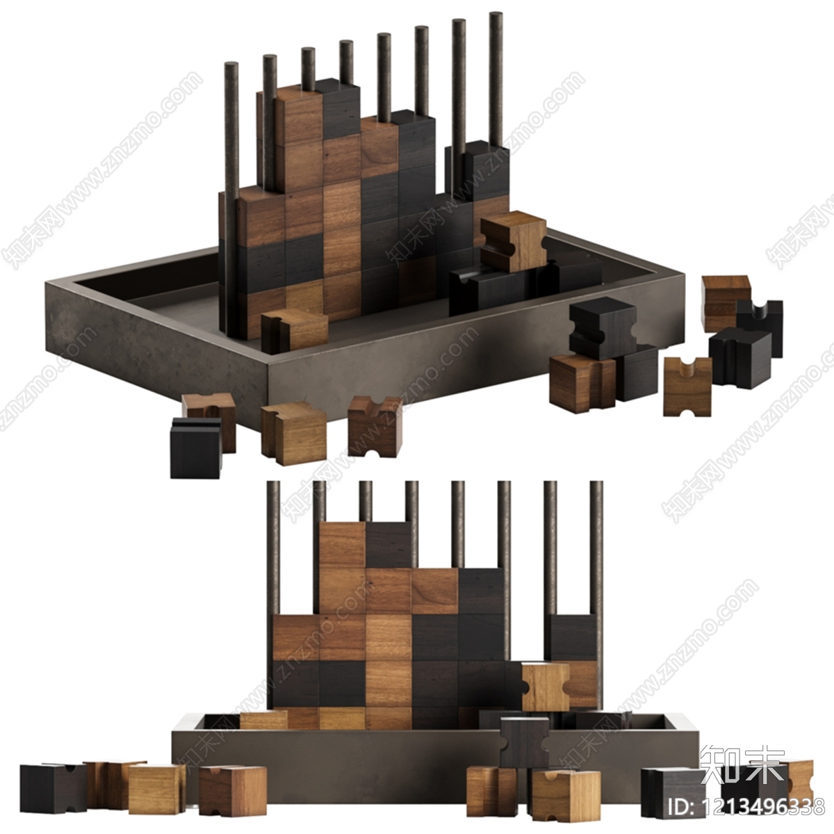 极简主义摆件组合3D模型下载【ID:1213496338】