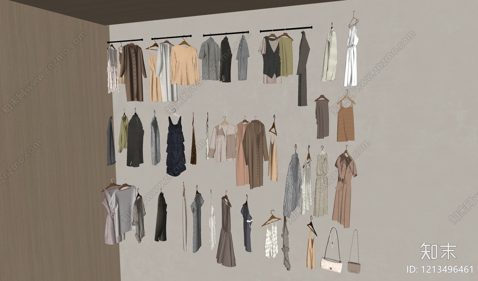 衣服SU模型下载【ID:1213496461】