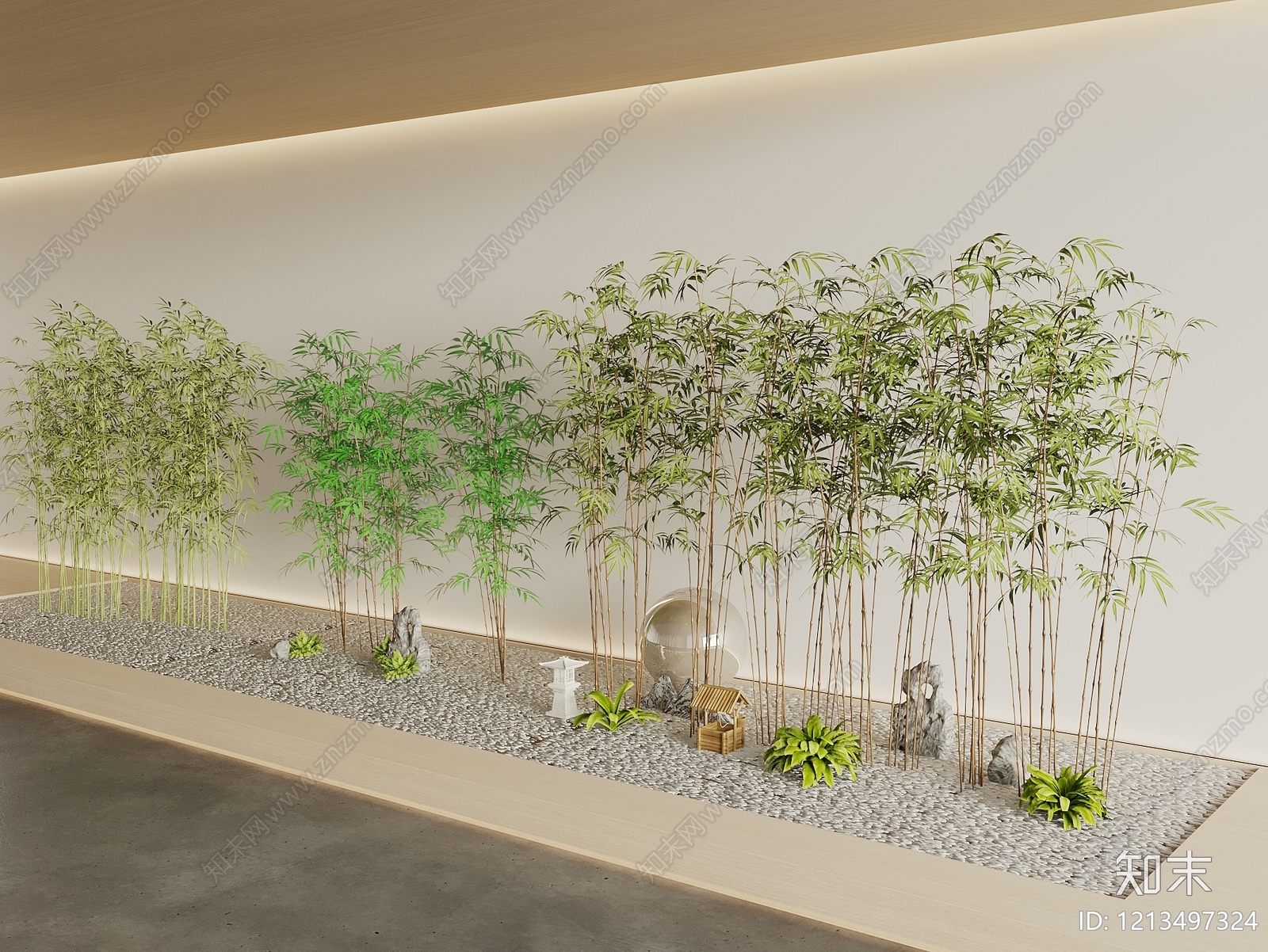 新中式竹子3D模型下载【ID:1213497324】