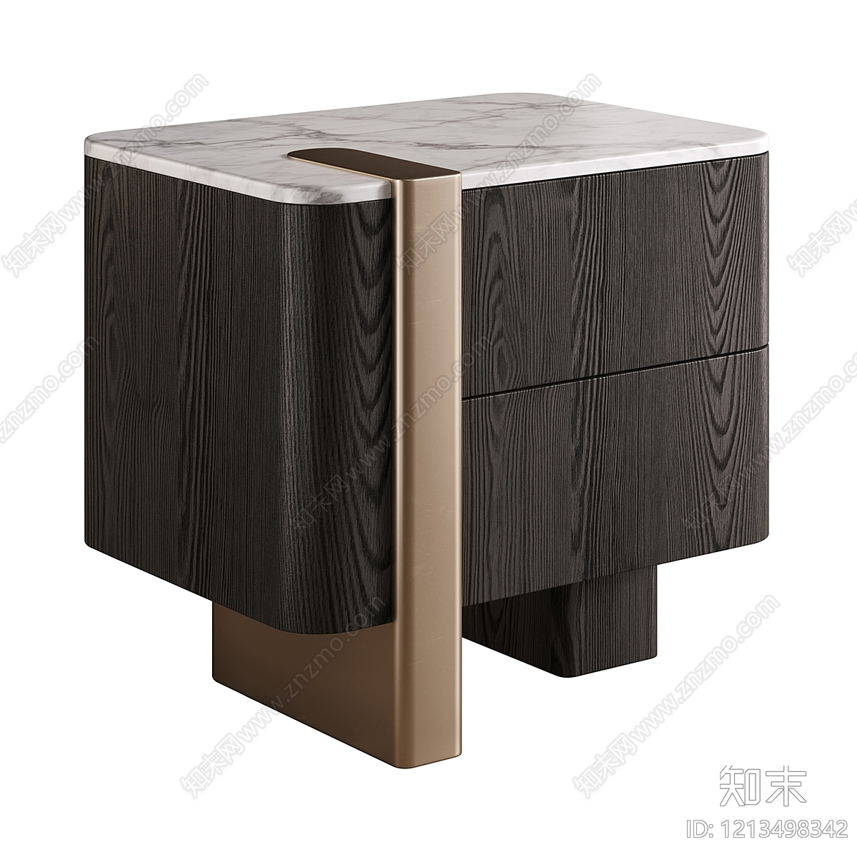 意式轻奢床头柜3D模型下载【ID:1213498342】