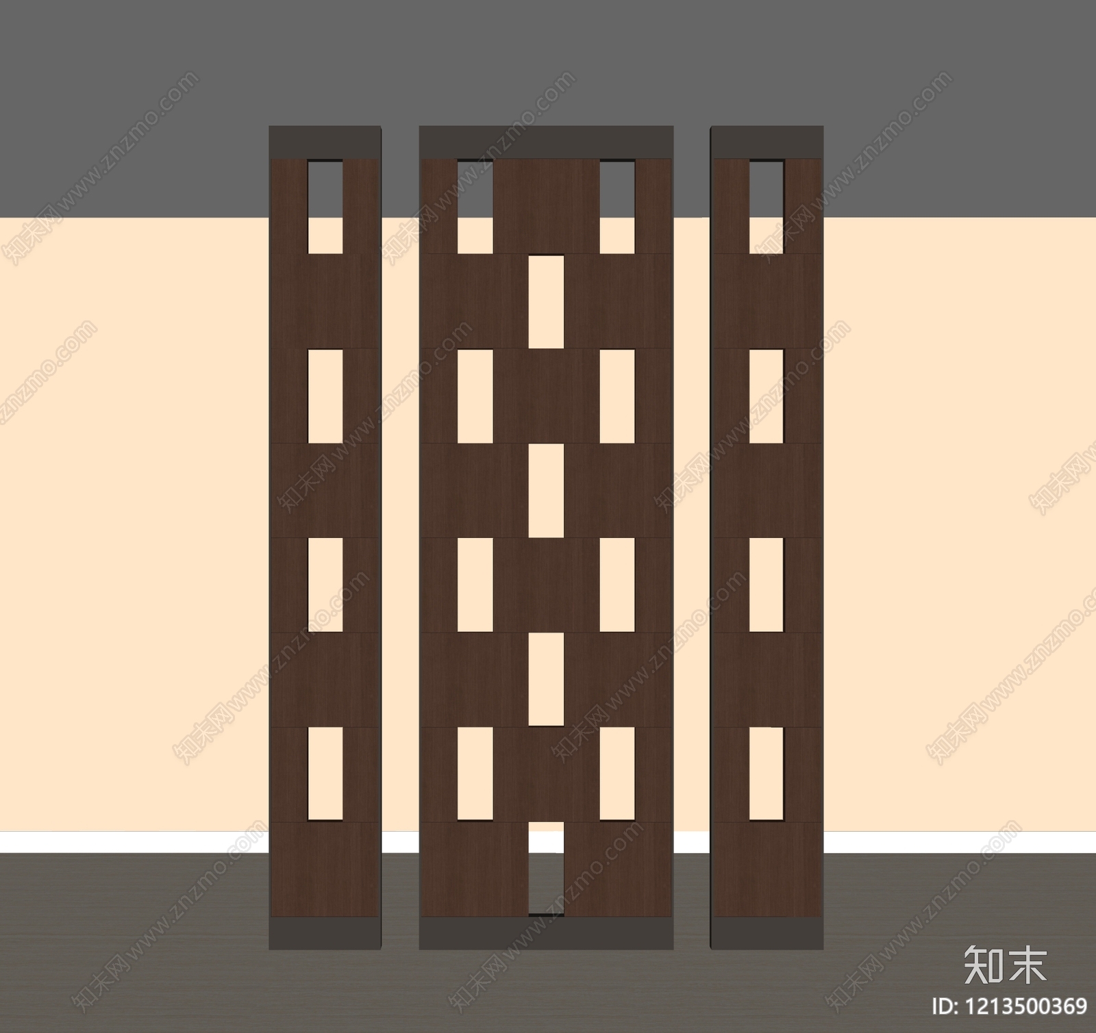 现代简约隔断SU模型下载【ID:1213500369】