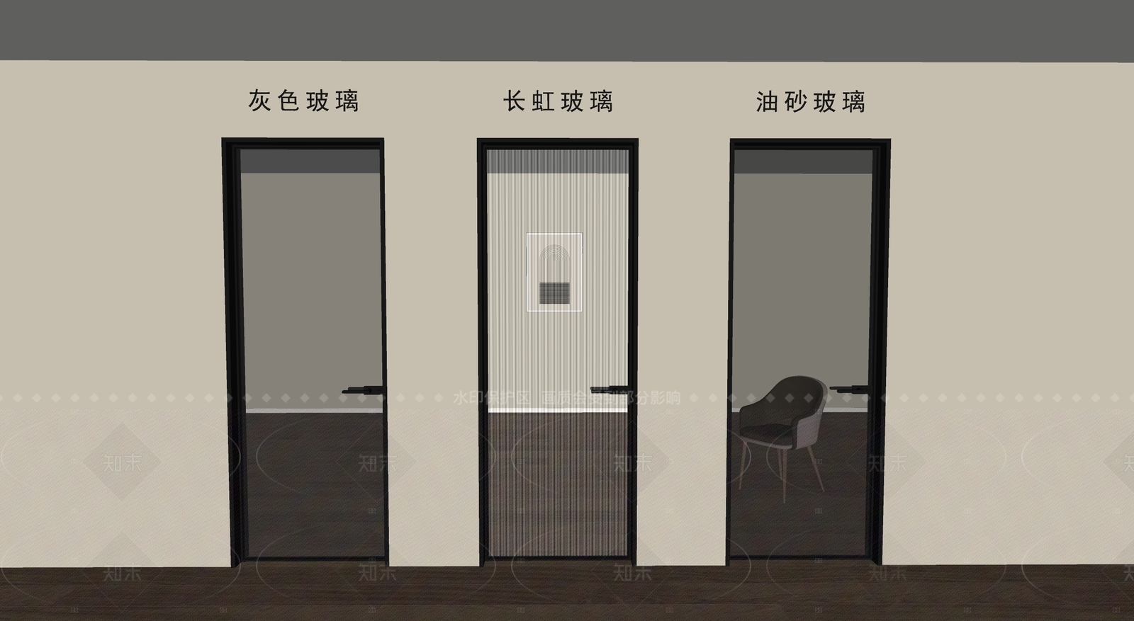 现代简约单开门SU模型下载【ID:1213502484】