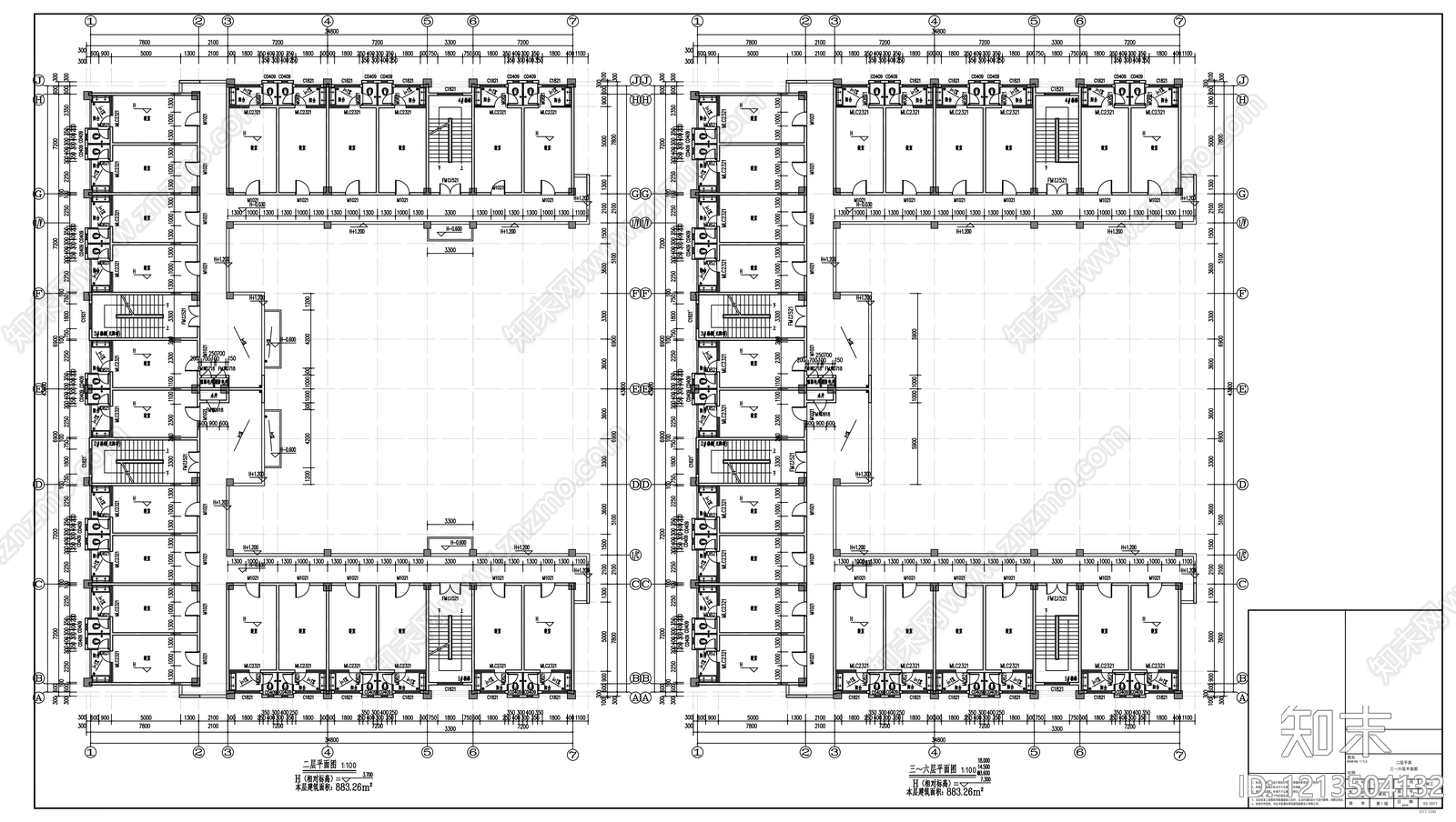 现代其他居住建筑cad施工图下载【ID:1213504132】