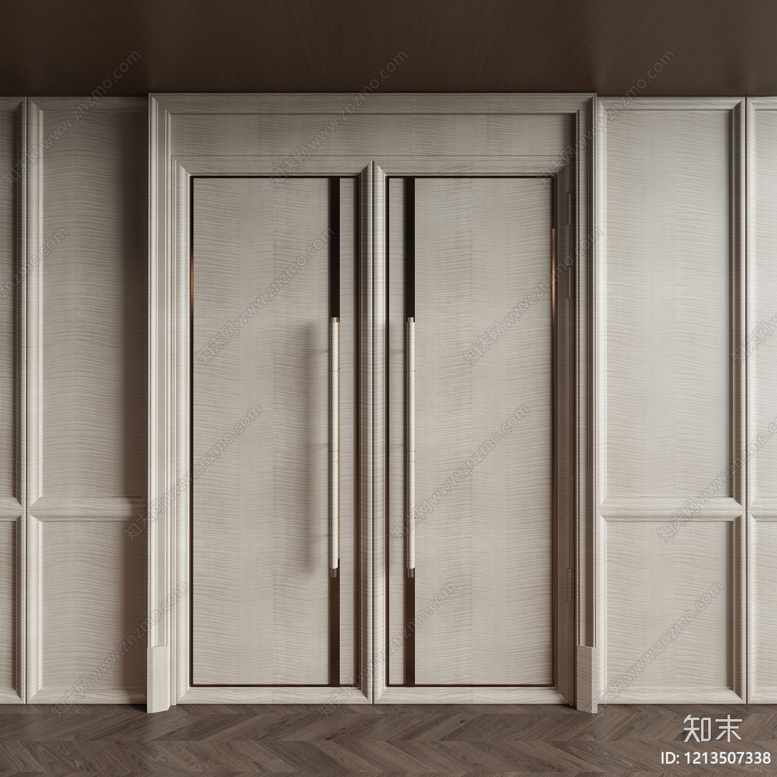 现代简约双开门3D模型下载【ID:1213507338】