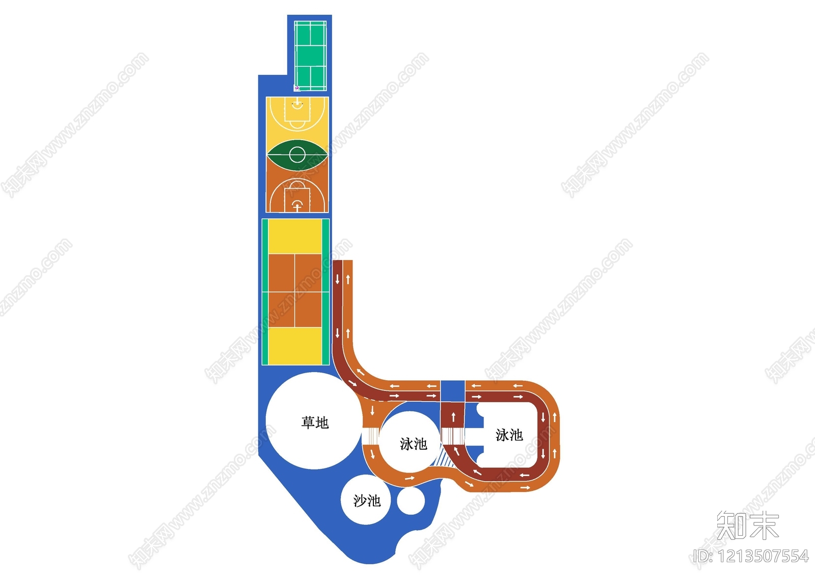 现代幼儿园施工图下载【ID:1213507554】