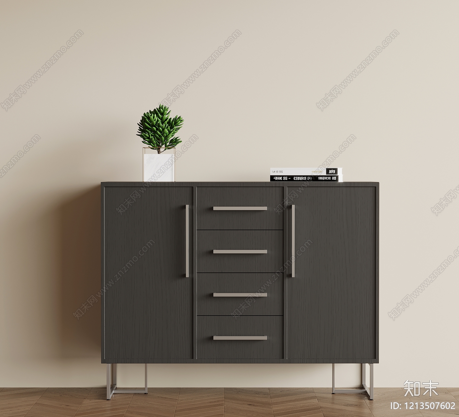 现代简约鞋柜3D模型下载【ID:1213507602】