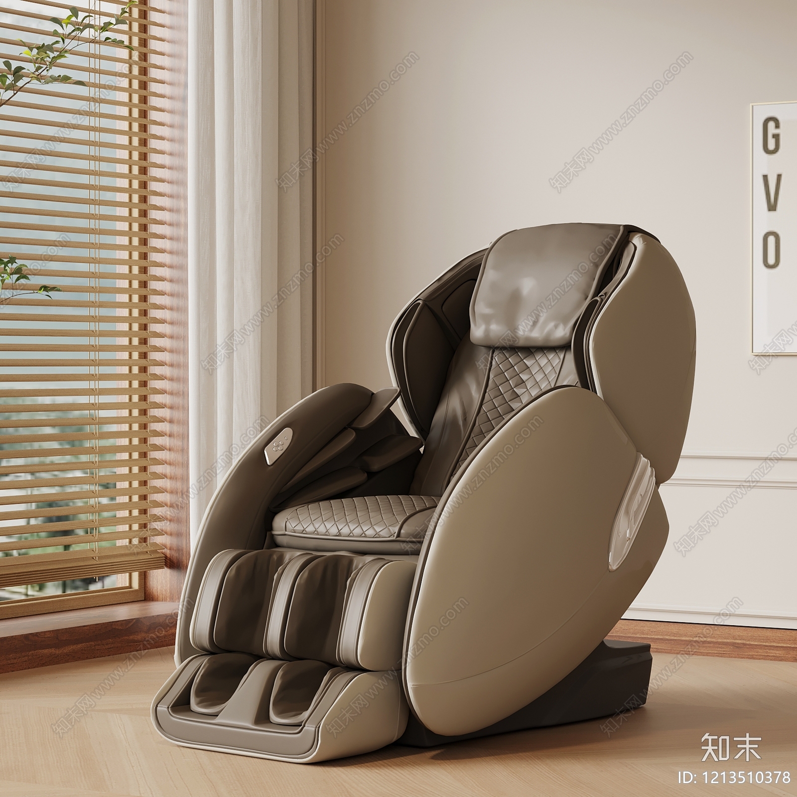 奶油风按摩椅SU模型下载【ID:1213510378】