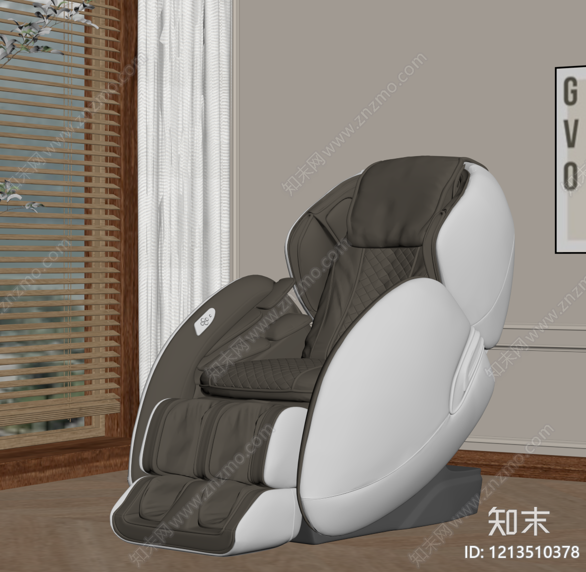 奶油风按摩椅SU模型下载【ID:1213510378】