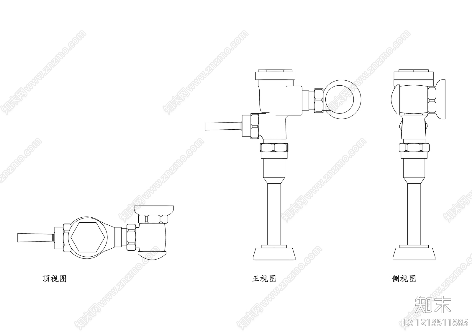 现代五金管件施工图下载【ID:1213511885】