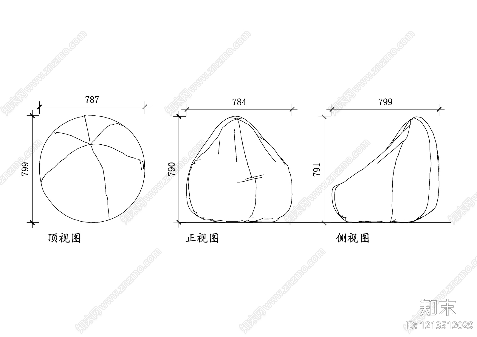 现代沙发施工图下载【ID:1213512029】