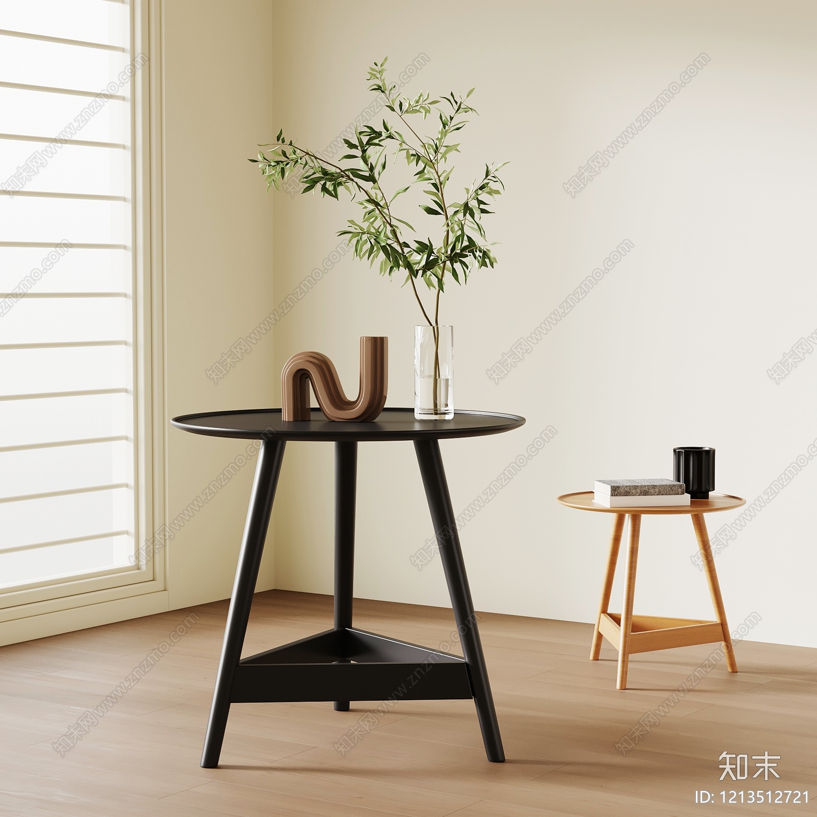 现代简约边几3D模型下载【ID:1213512721】