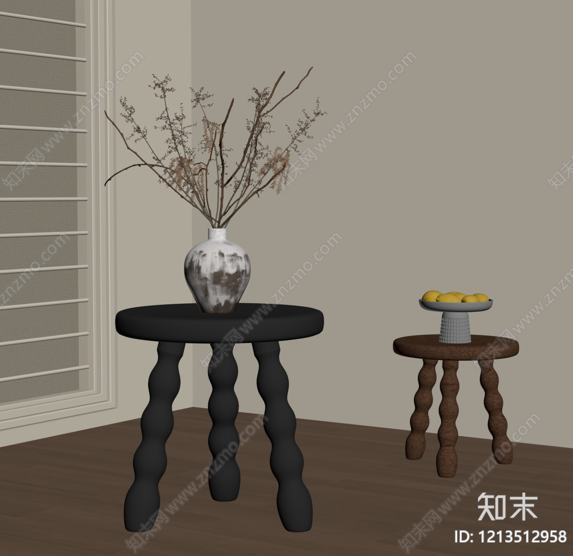现代边几SU模型下载【ID:1213512958】