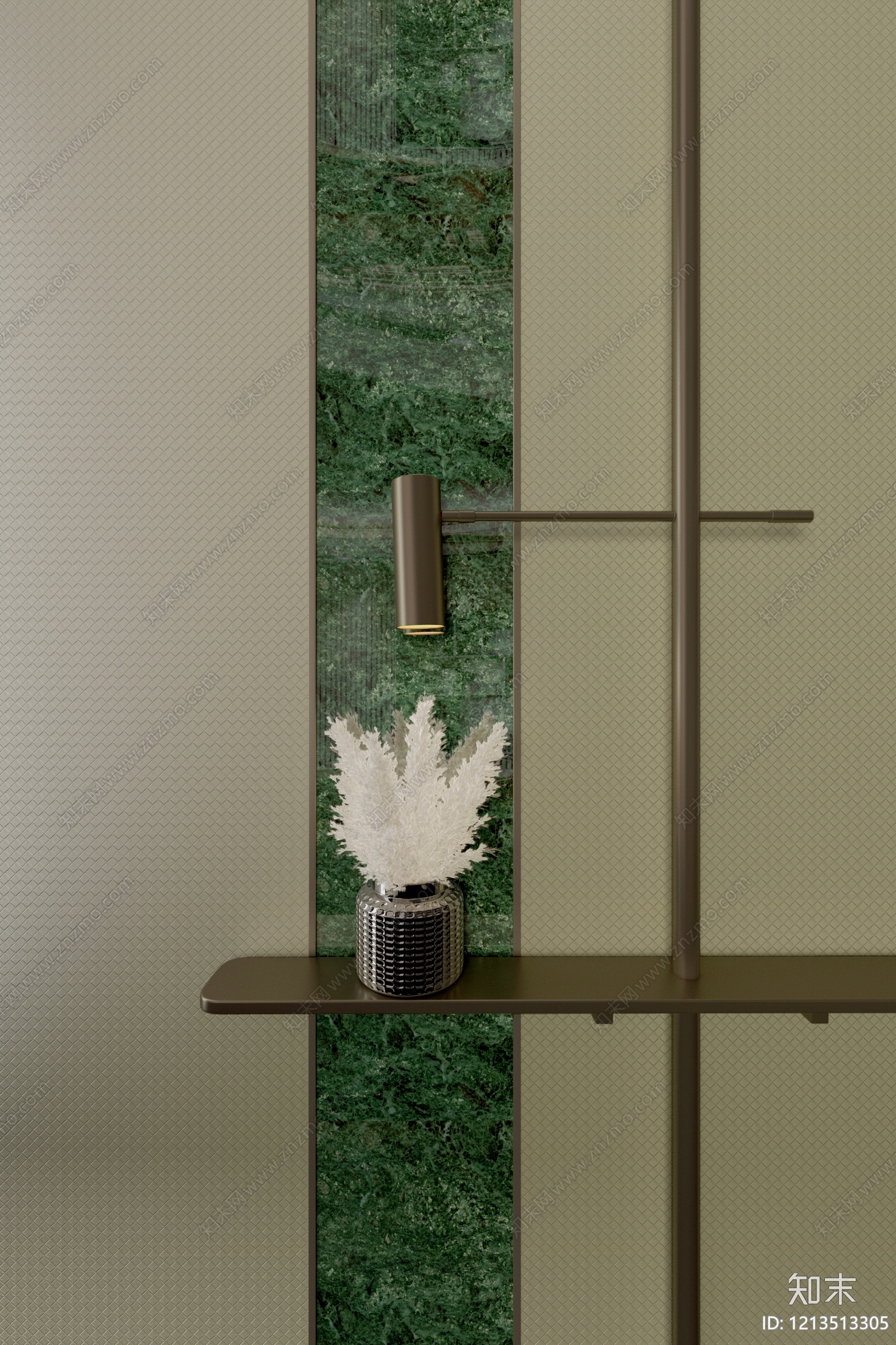现代轻奢玄关3D模型下载【ID:1213513305】
