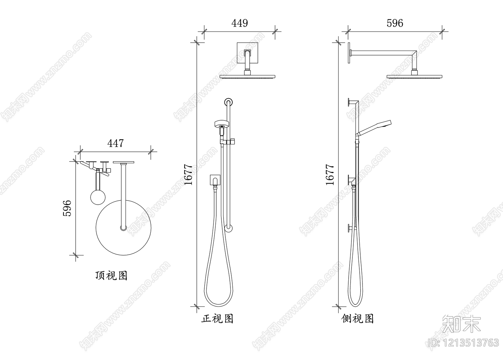 现代卫浴设施施工图下载【ID:1213513763】