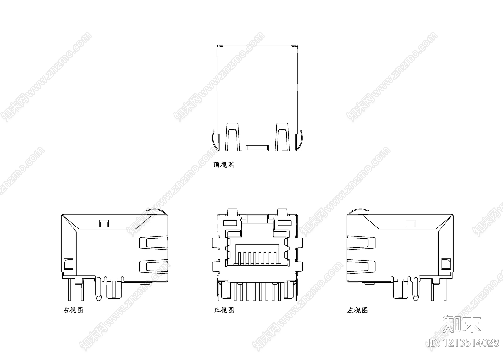 现代五金管件cad施工图下载【ID:1213514028】