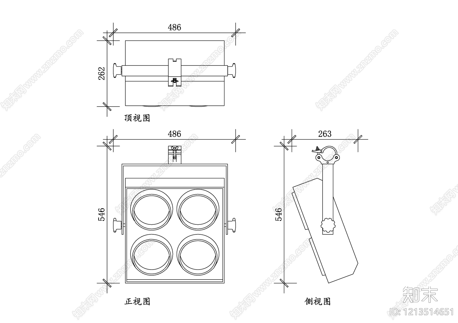 现代灯具图库施工图下载【ID:1213514651】