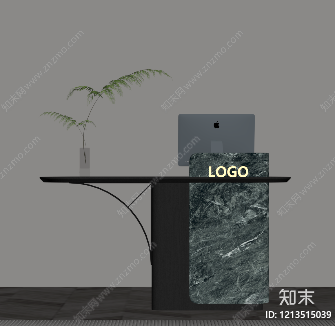 极简前台SU模型下载【ID:1213515039】