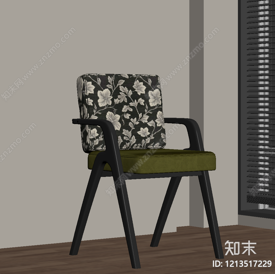 中古风餐椅SU模型下载【ID:1213517229】