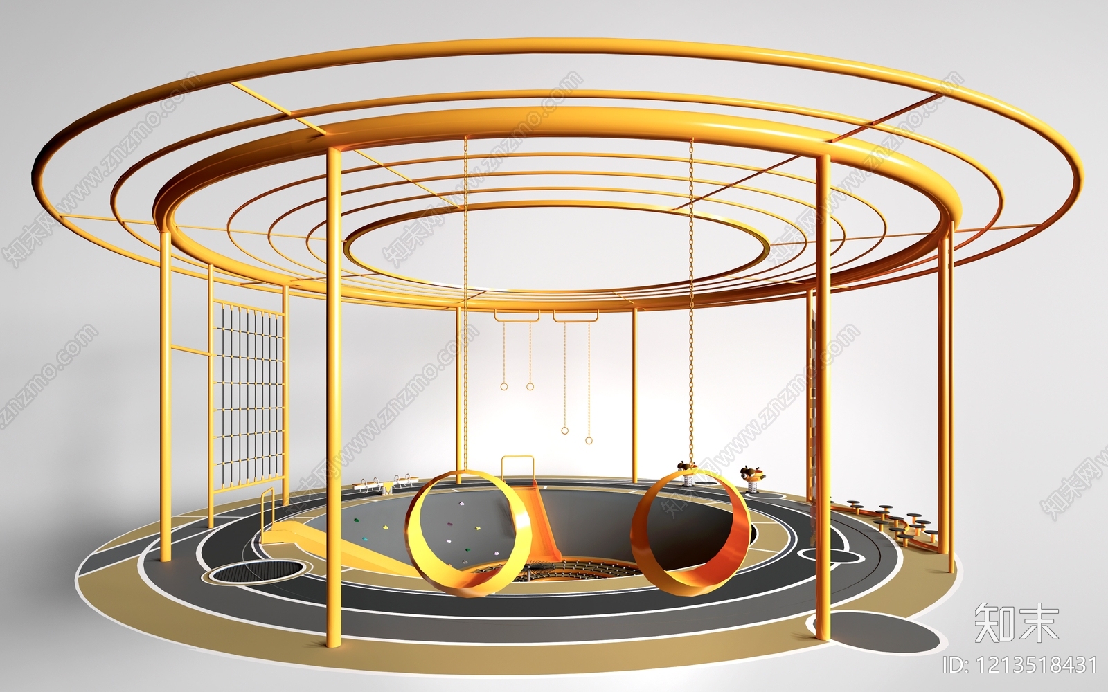 儿童游乐场SU模型下载【ID:1213518431】