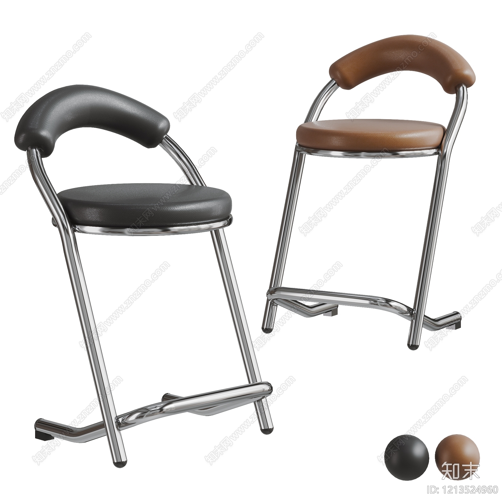 现代简约吧凳3D模型下载【ID:1213524719】