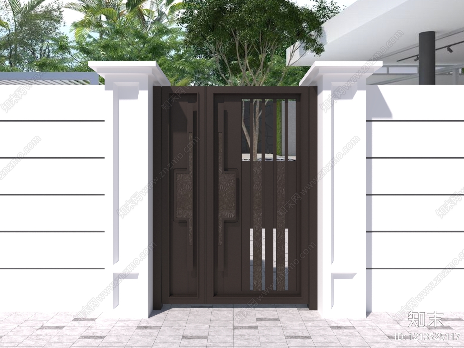 现代简约双开门3D模型下载【ID:1213525117】