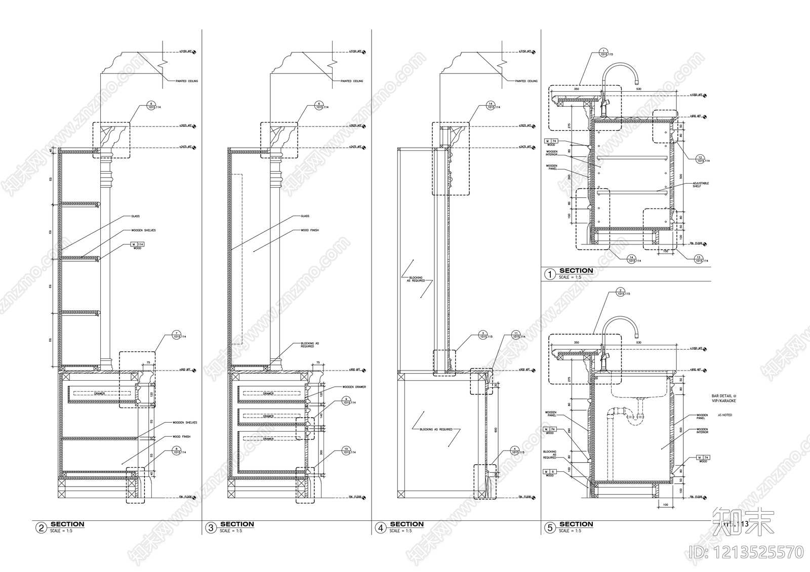 现代卫浴设施施工图下载【ID:1213525570】
