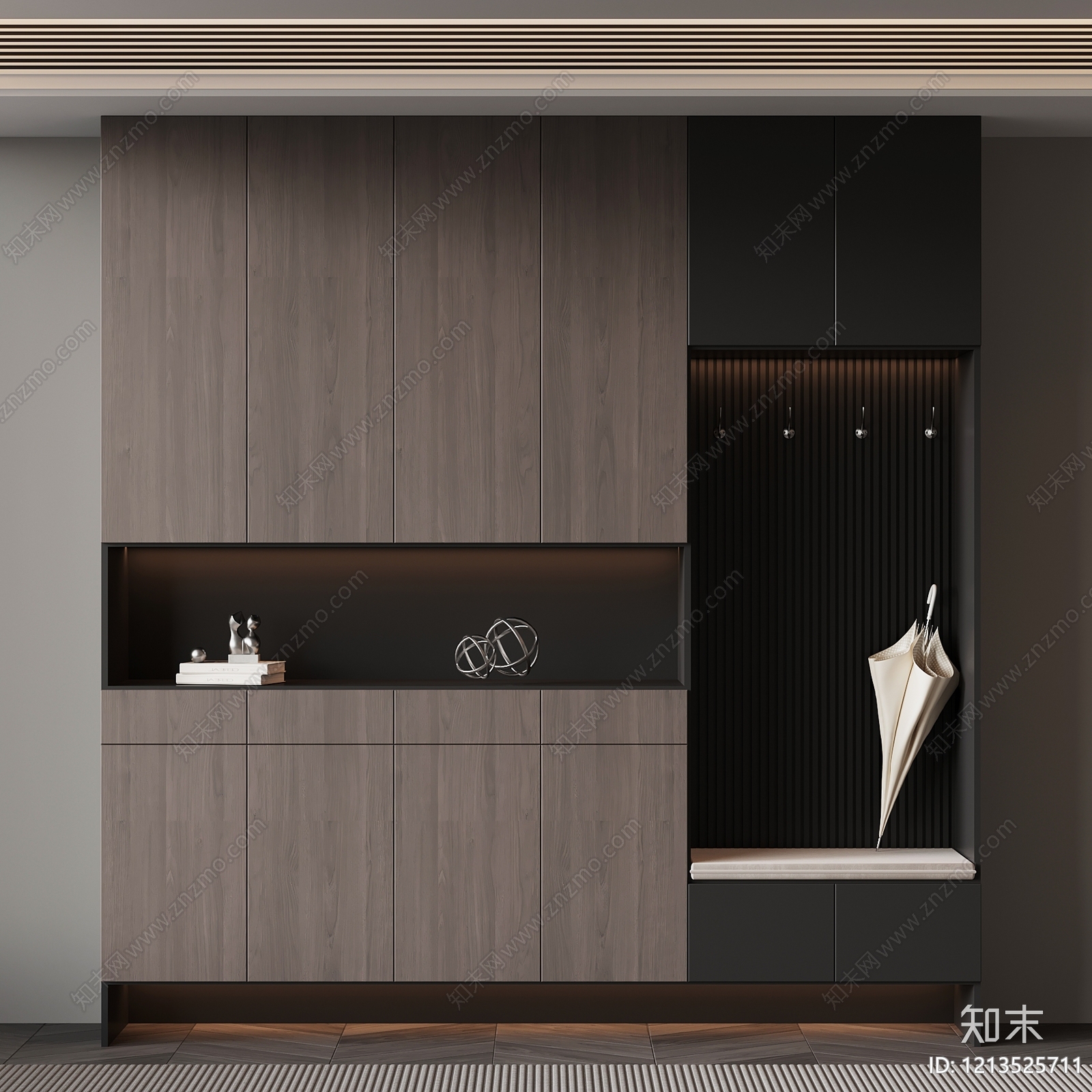 极简玄关3D模型下载【ID:1213525711】
