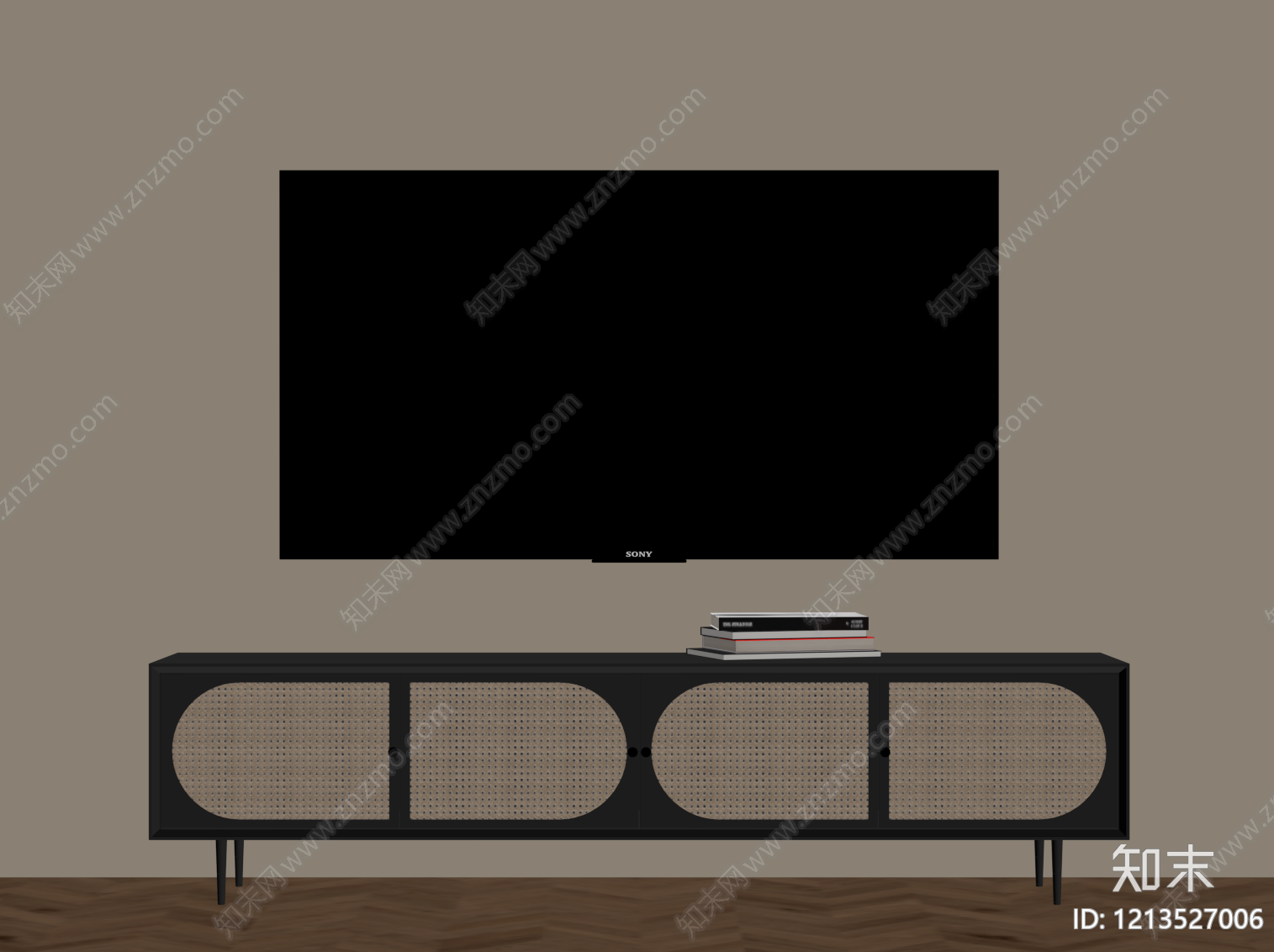 中古电视柜SU模型下载【ID:1213527006】