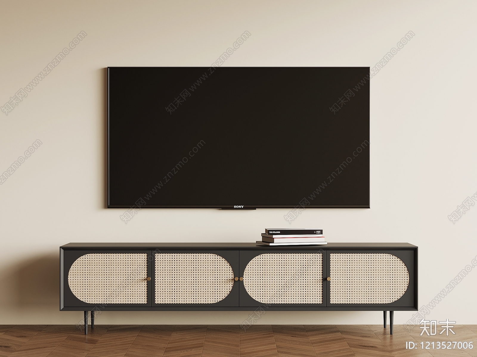 中古电视柜SU模型下载【ID:1213527006】