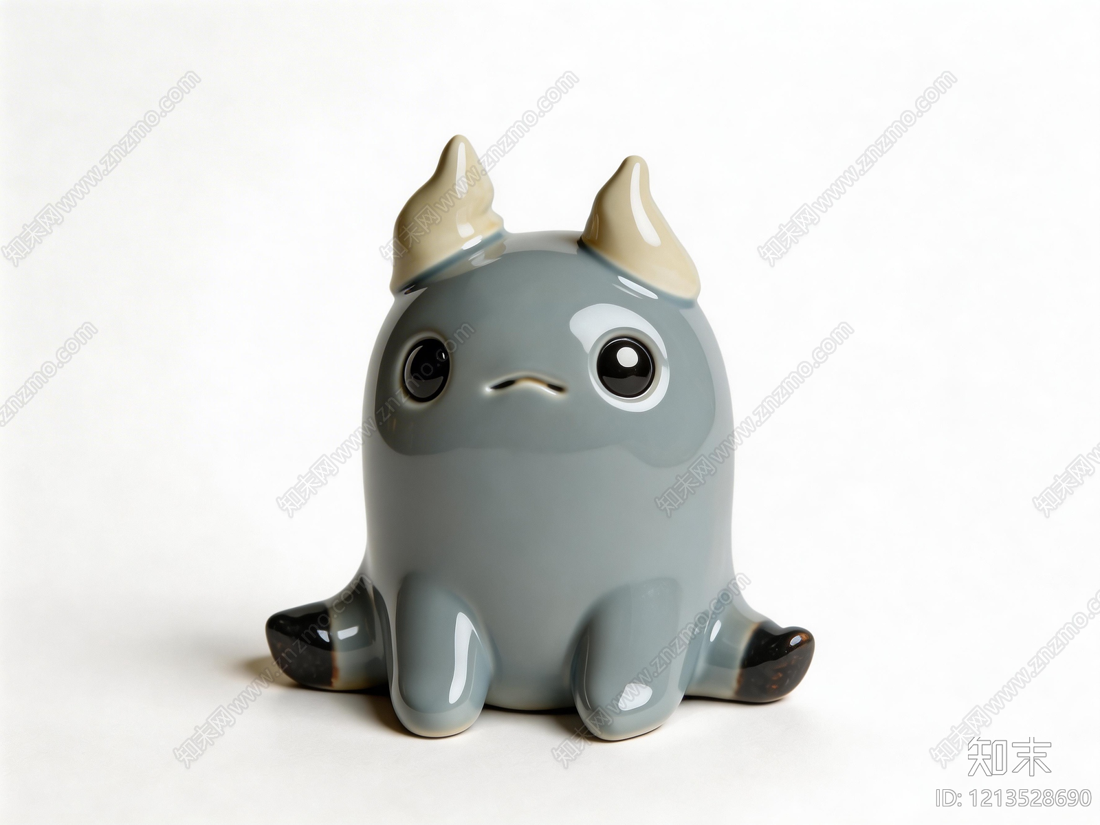 日式治愈系雕塑摆件SU模型下载【ID:1213528690】