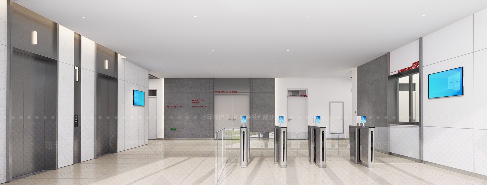 现代简约学生宿舍SU模型下载【ID:1213530275】