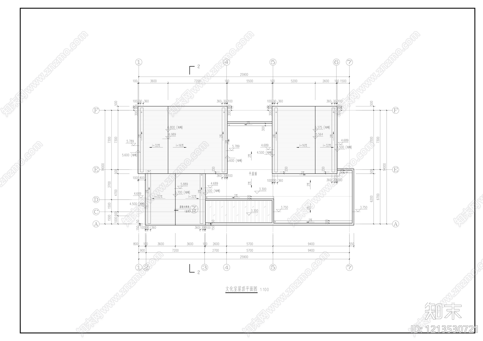 现代会议中心建筑cad施工图下载【ID:1213530721】