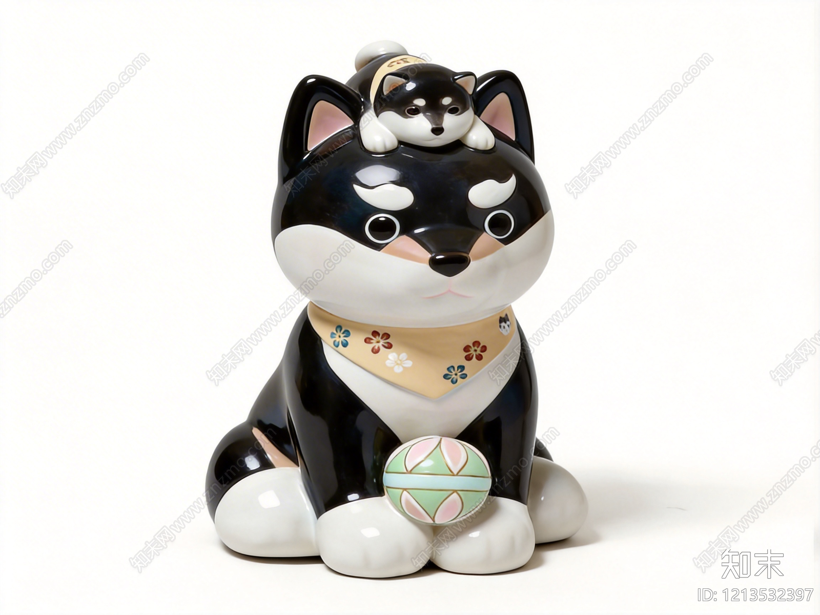 日式雕塑摆件SU模型下载【ID:1213532397】