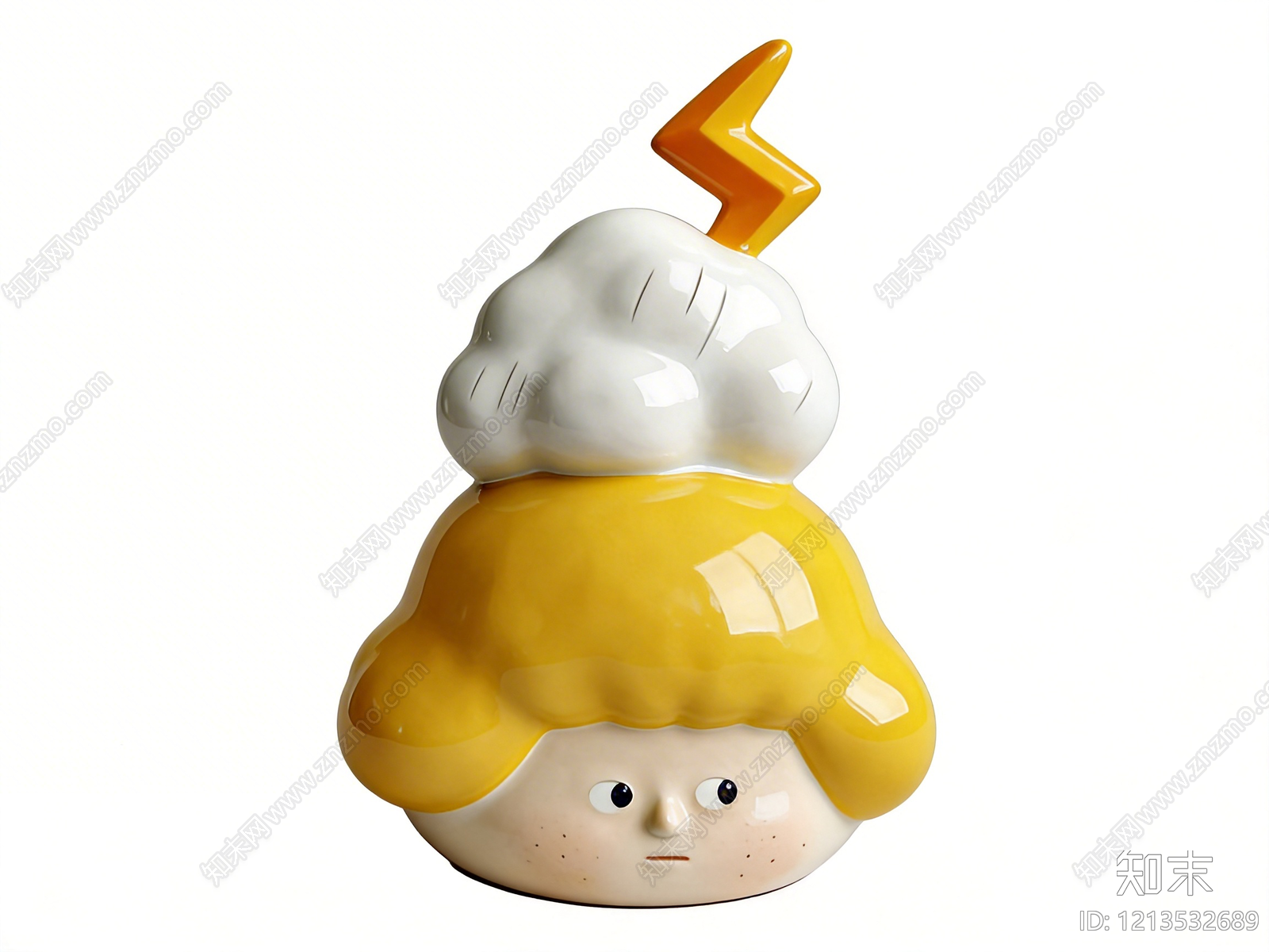 治愈系卡通陶瓷罐子SU模型下载【ID:1213532689】