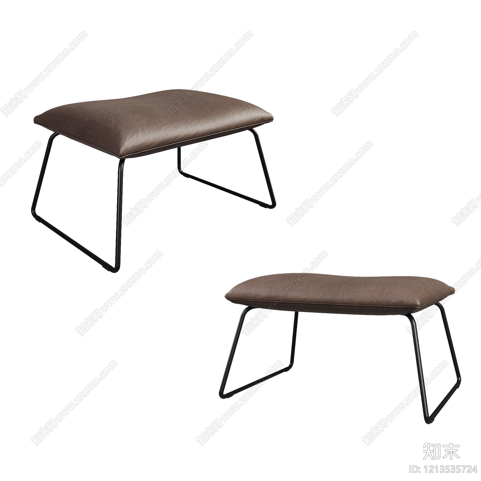 现代简约沙发凳3D模型下载【ID:1213535724】