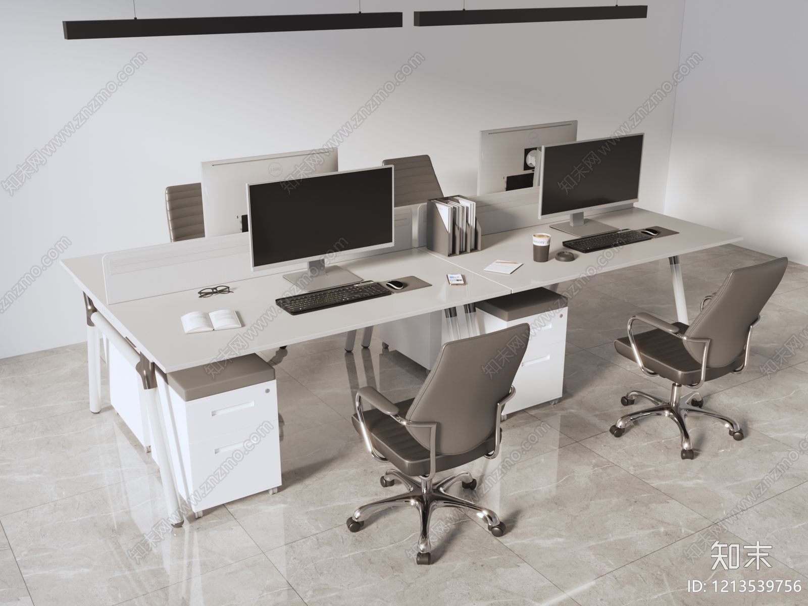 现代简约办公室3D模型下载【ID:1213539756】