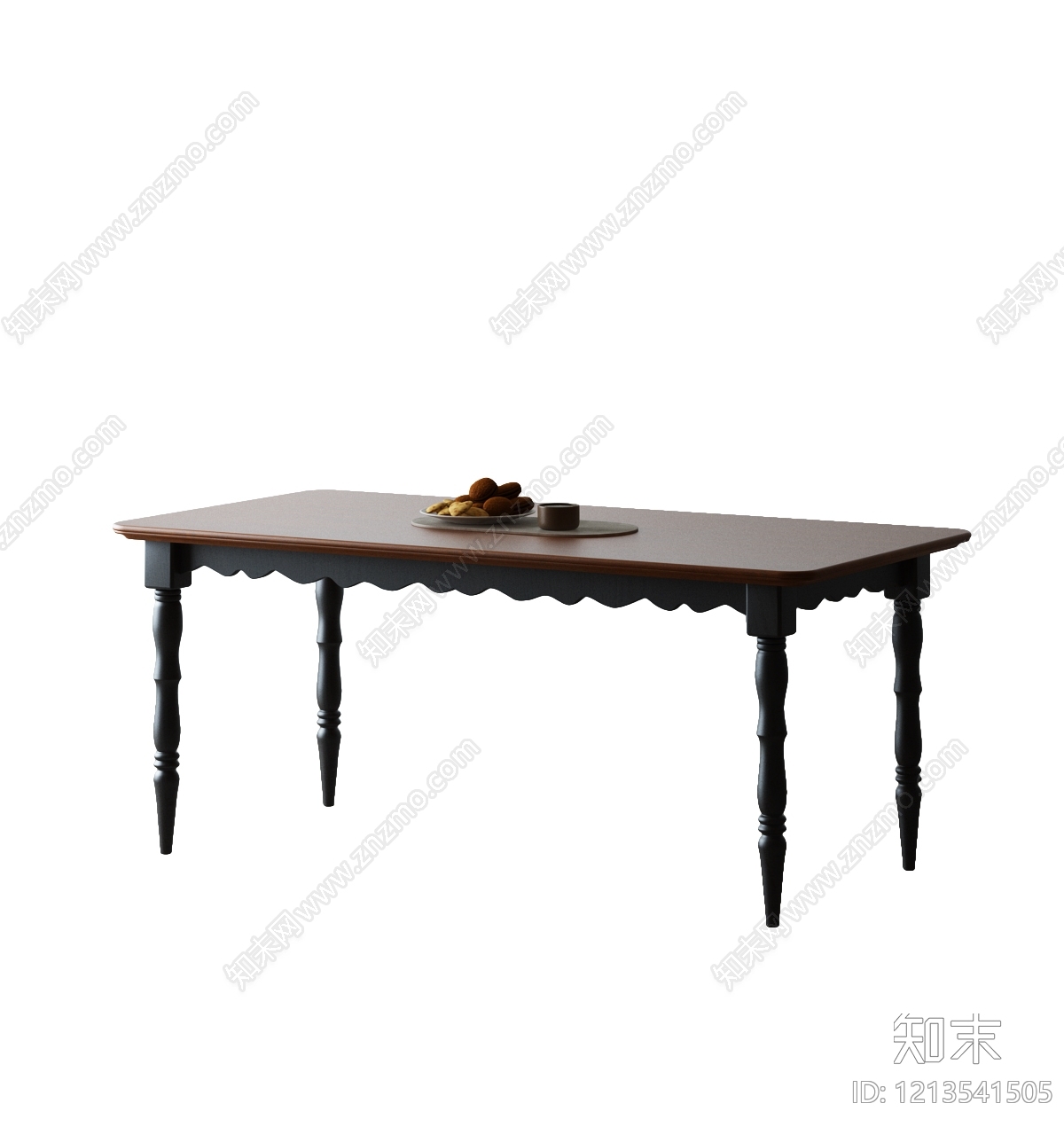 法式餐桌3D模型下载【ID:1213541323】