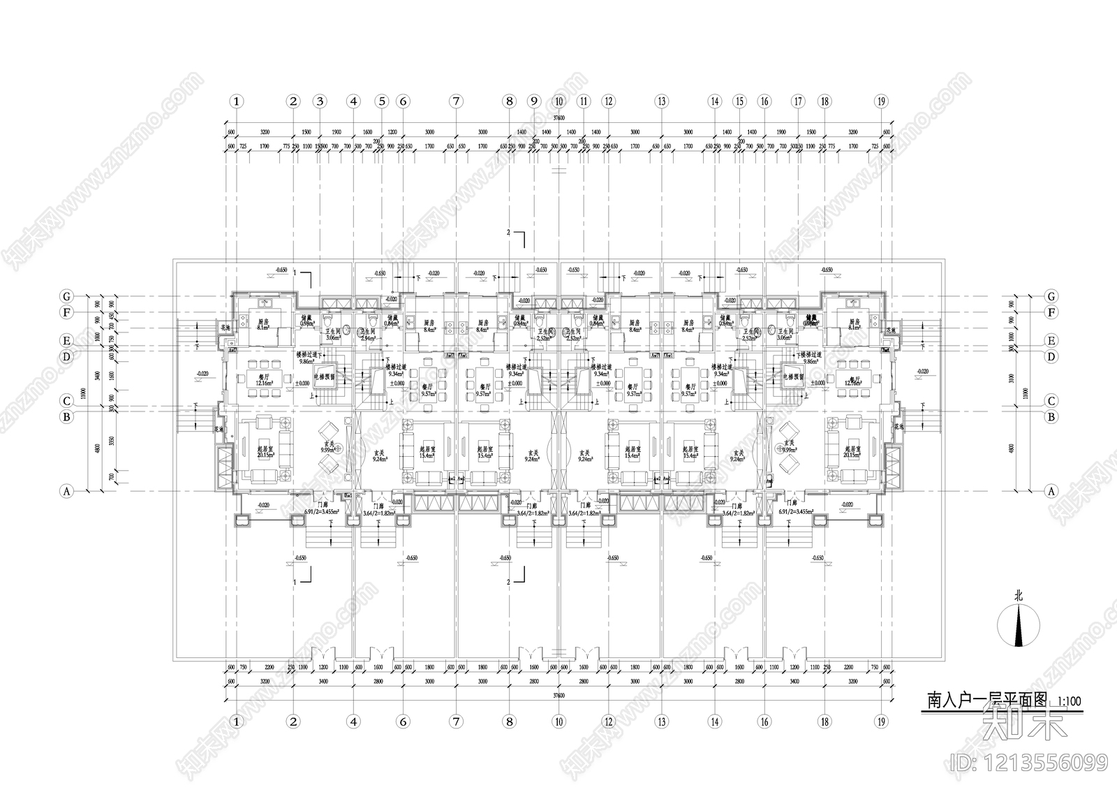 现代轻奢别墅建筑cad施工图下载【ID:1213556099】