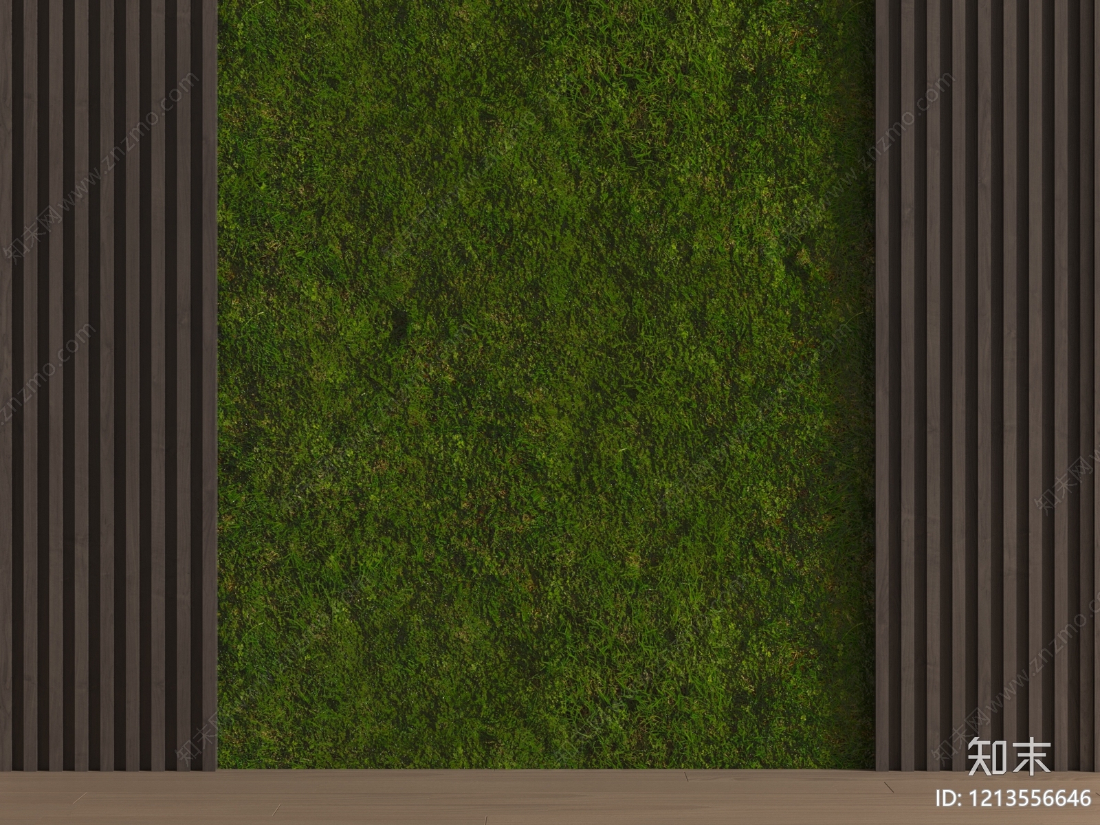 现代极简绿植墙3D模型下载【ID:1213556646】